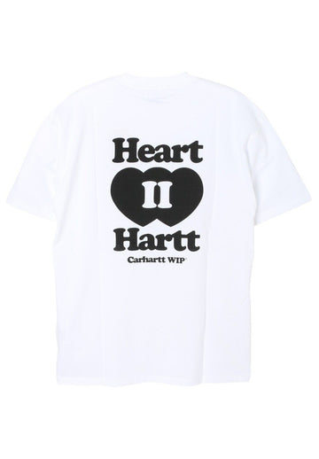 Carhartt WIP HEART II HARTT Short Sleeve T-Shirt White I035203 02XX 149902216