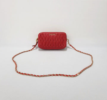 MIU MIU マテラッセ ダブルジッパークロスバッグ 5NF011 149688110