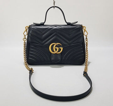 Gucci GG Marmont Matelassé Top Handle Shoulder Bag 498110 149688117