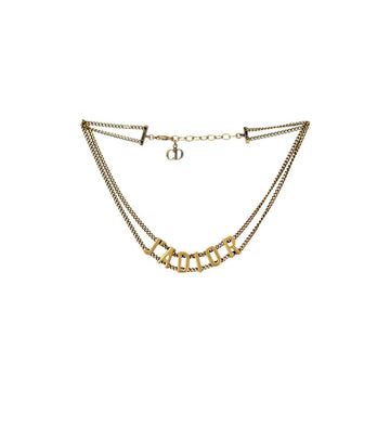 Dior Gold Choker Necklace 44934 150088526