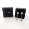 CHANEL cc ハート CC クリスタル ドロップ イヤリング 12662 150088749 [P]