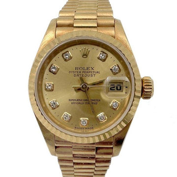 ROLEX デイトジャスト 10P ゴールド ウォッチ (79178) 122625043450 150213550