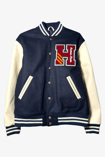 HUMAN MADE Navy 25FW Varsity Jacket HM30JK043 NAVY 1837 150282301