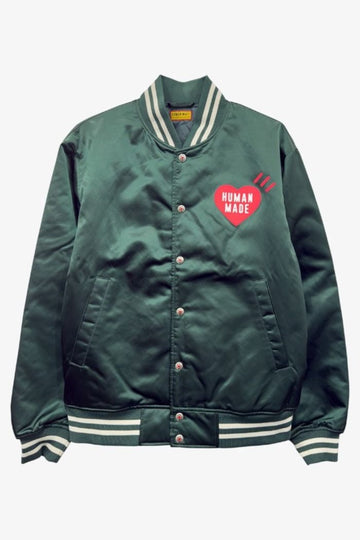 HUMAN MADE グリーン ナイロン スタジアムジャケット HM30JK038 GREEN 1840 150282310