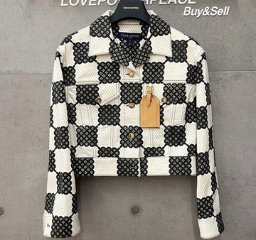 LOUIS VUITTON ダミエコットンブルゾンジャケット 1ABRF2 H032101 148409606