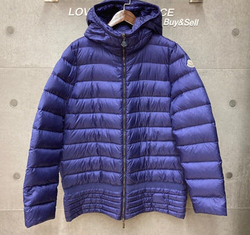 MONCLER 女性用NARLAYフードパディング ネイビー G101010 148410640