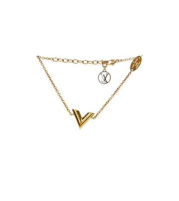 LOUIS VUITTON V Essentielles V Goldarmband 45555 150357317