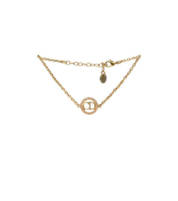 DIOR キュービックラウンドクリアDルンゴールドブレスレット 45439 150357329