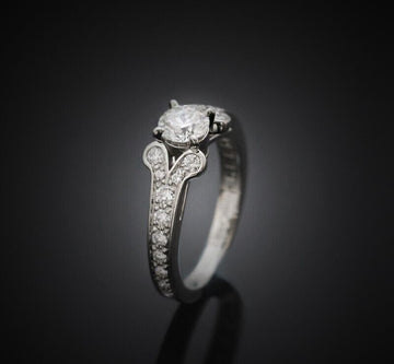 Cartier Ballerina Solitaire Platinum Diamond 0.50CT 48 2.5MM 7243176806 76033667