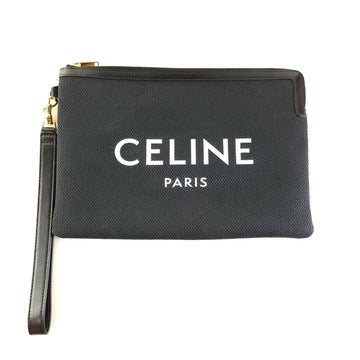 CELINE Textil Druck Riemen Pouch Clutch 10E632 12739 150399530