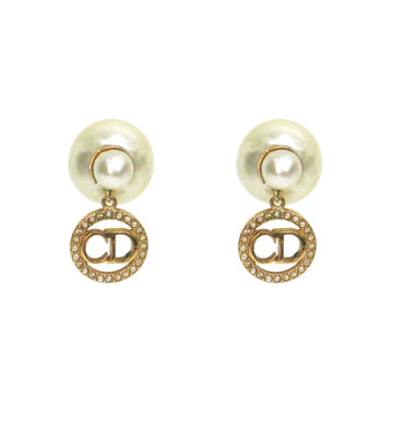 Dior Pearl CD Gold Earrings 44831 150436518 [P]