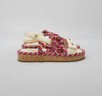 CHANEL Rope Velcro Sandals 150534943