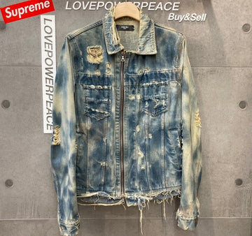 AMIRI Distressed Denim Jacke E021505 148410380