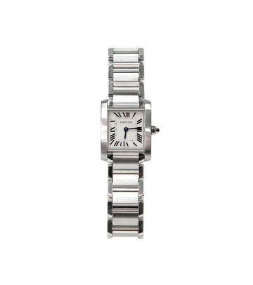 CARTIER SM Tank Francaise Stahl Quarz Uhr 46355 150541187