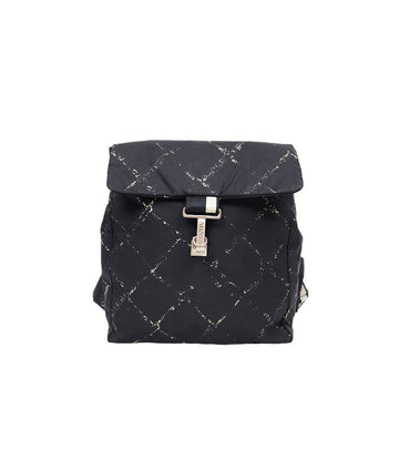 CHANEL ブラックファブリックトラベルバックパック 46592 150541192