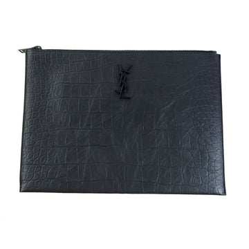 SAINT LAURENT クロコダイルエンボスレザー・カサンドラクラッチバッグ453249 12816 150669493