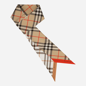 Burberry 6S Check Silk Skinny Scarf 8119963 B9719 150678188