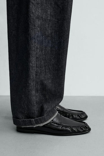Zara Penny Dress Loafers Black EU 43 152225922