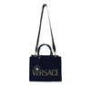 VERSACE Schwarze Canvas Box Zwei-Wege-Tasche 11012 150737039 [P]