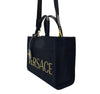 VERSACE Schwarze Canvas Box Zwei-Wege-Tasche 11012 150737039 [P]