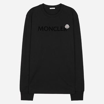 MONCLER 6S 男性ロゴパッチ長袖Tシャツ 8D00009 89AYY 999 150729747