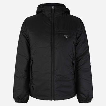 PRADA ナイロンフードパディングジャケット ブラック 1WQ9 F0002 150891375