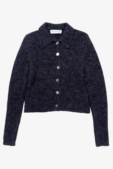 Our Legacy Charcoal Fuzzy Alpaca Mazzzy Polo W2263MCM 1853 151032120