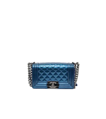 CHANEL スモール ブルー ペイデント ボーイ ショルダーバッグ 48333 151213187