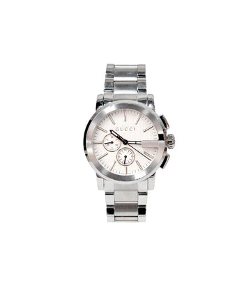 GUCCI 44mm G クロノ スチール クォーツ ウォッチ 46469 151216004