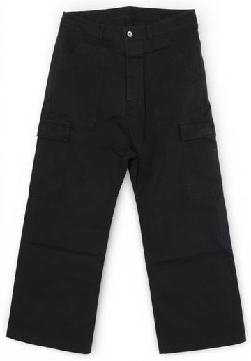 RICK OWENS DRKSHDW Baumwolle Twill Cargo Hose Schwarz DU02D2354 TW 09 124913649