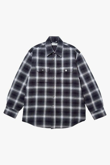 OUR LEGACY Padded Moss Shirt M2262MS Shadow Trial Check 1897 151320523