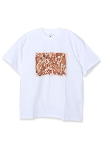 Carhartt WIP CAI ARFON BELLIS Short Sleeve T-Shirt White stamp: I034781 144755854