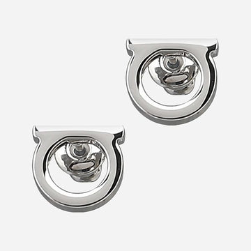 Salvatore Ferragamo Gancini Small Earrings Silver 151475706