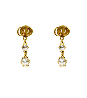 Dior Tribal Cubic CD Gold Earrings 47409 151478532