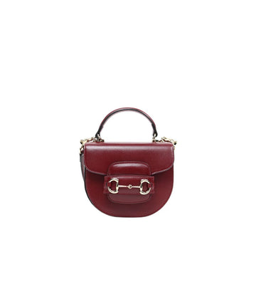 GUCCI Mini Rot Horsebit Top Handle Tote Bag 48463 151522534