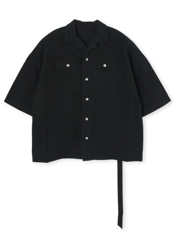 Rick Owens DRKSHDW Cotton Canvas Magnum Tommy Shirt Black DU01E3290 CVS 09 141282714