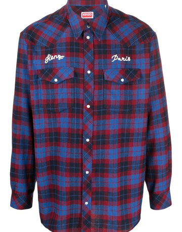 KENZO RUE VIVIENNE 1970 Woll Western Hemd FD65CH4159FC 71 75776262