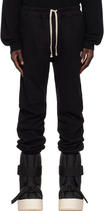 Rick Owens Moncler Double Brushed Jersey Jogger Pants Black M4435 999 120340335