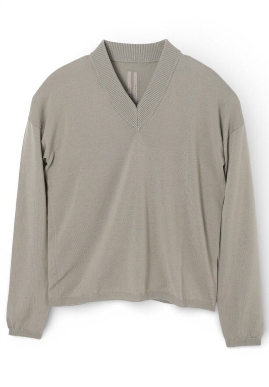 Rick Owens Pearl LS V-Neck Wool Sweater M 08 65044678