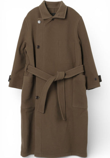 LEMAIRE ダブルフェイスウールラップコート ダークスカーオル CO1037 LF1116 BR500 148952044