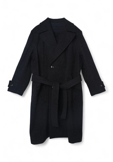 LEMAIRE Schwarzer Woll- und Alpakahaarweicher Mantel CO1135 LF504 BK999 146351864