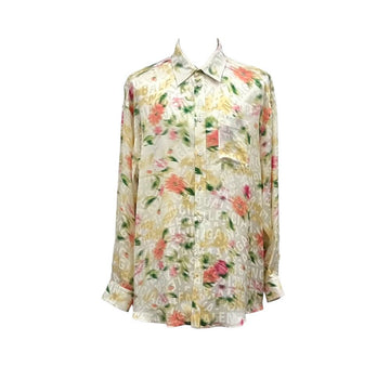 Balenciaga Floral Oversized Satin Shirt 110501 151515930