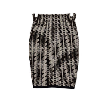 Balmain Jacquard Logo Skirt ETB072218 151515972