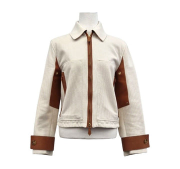 Burberry Cotton Leather Trim Women's Jacket BUB060116 151516054
