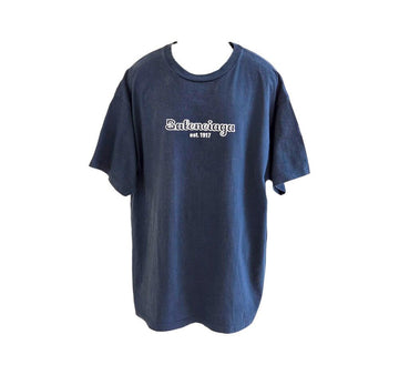 Balenciaga Bold Embroidered 1917 Short Sleeve T-Shirt 090110 151516249