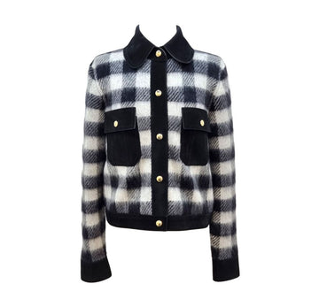 LOUIS VUITTON Mohair-Taschen-Suede-Jacke B1118C174 151516149