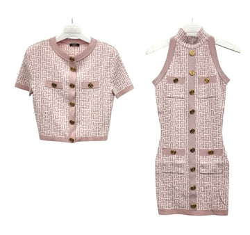 Balmain Unused Knit Skirt Two-Piece Setup ETB021038 151516209