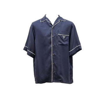 PRADA Silk Twill Bowling Shirt Schwarz B1020C003 151516276