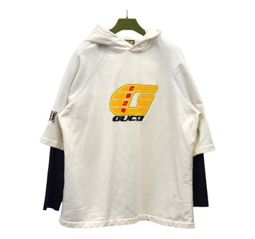 GUCCI エンブレム刺繍パッチフーディTシャツ GUB011025 151516383