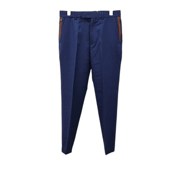 Gucci Men's Web Stripe Wool Slacks Pants B0829K327 151516422